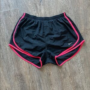Nike Women's Athletic Shorts Black with Red Accents